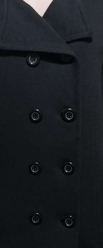 Double Breasted Black Jacket