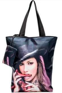 BLACK JAGGER FUNKY BAG WITH MATCHING PURSE - BAGS BY BRAD SCOTT