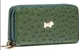 Green Double Zipper Purse - Bags By Brad Scott