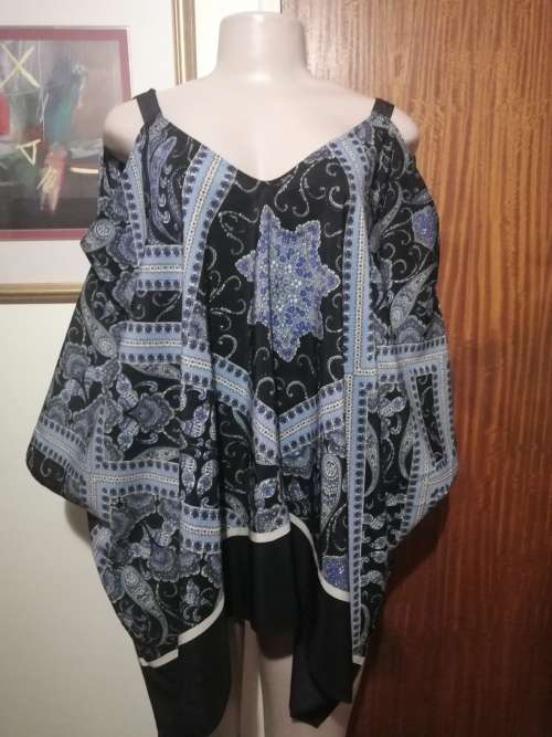 Blue Paisley Top