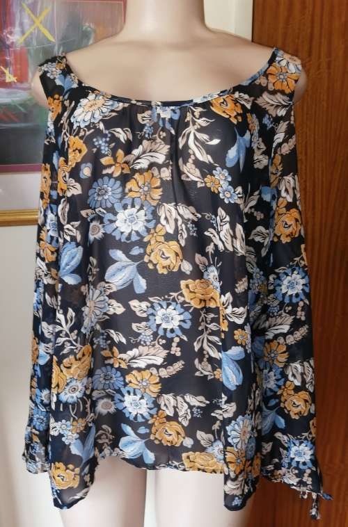 Blue Multi-Colour Blouse