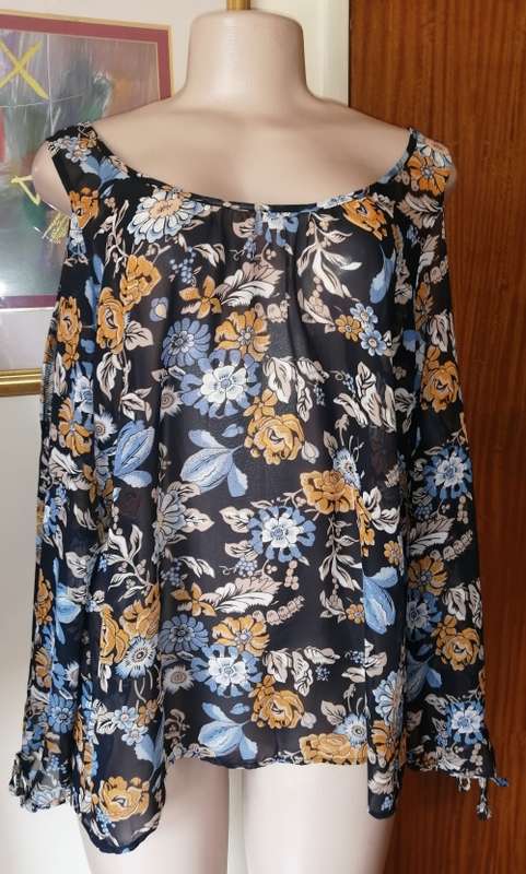 Blue Multi-Colour Blouse
