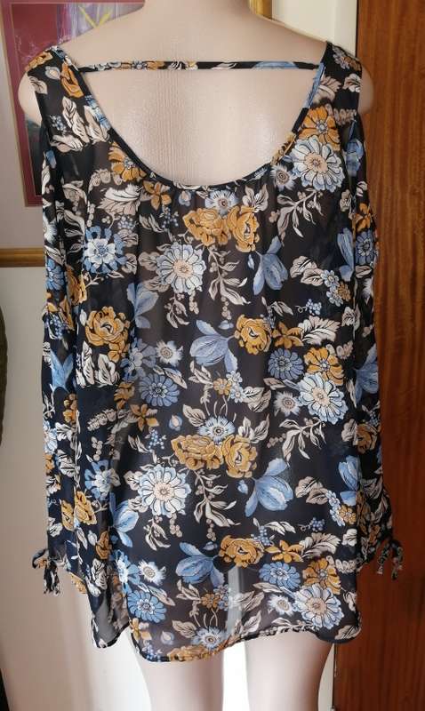 Blue Multi-Colour Blouse