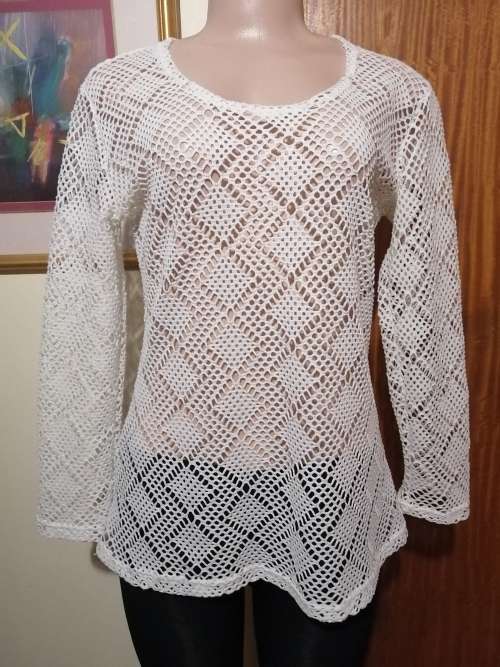 White Long Sleeve Top