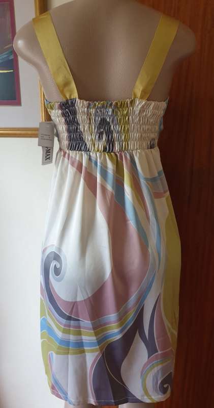 Printed Satin Casual Dress