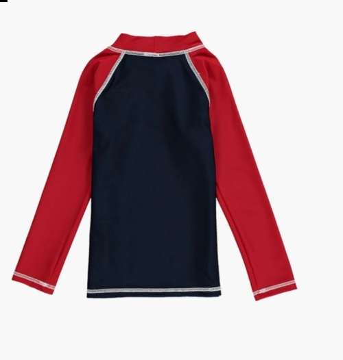 Navy and Red Dino Print UV Rash Vest