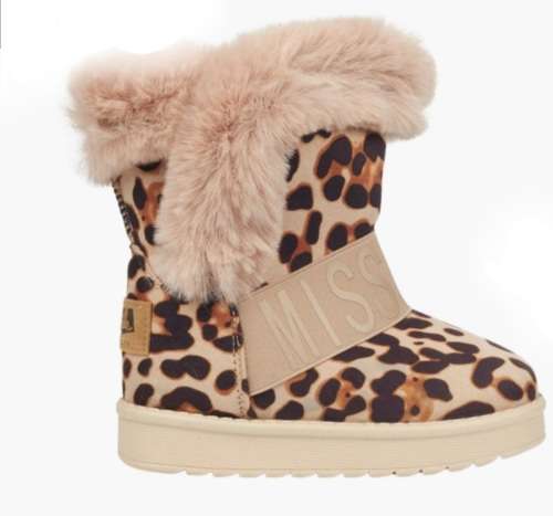 Little Miss Black Nude Rae 3 Slipper Boots