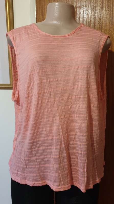 Utopia Orange Knot Back Tee
