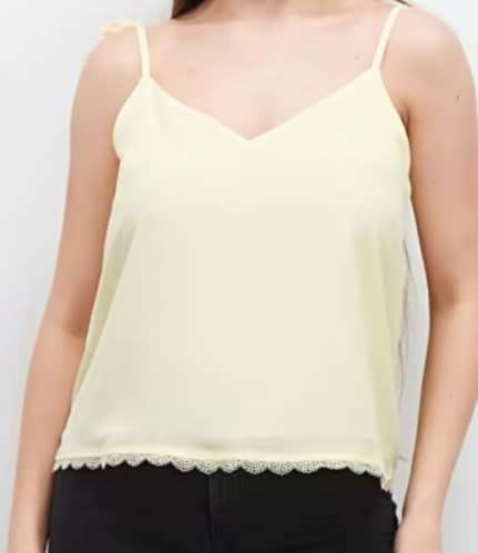 Yellow V-Neck Cami Top