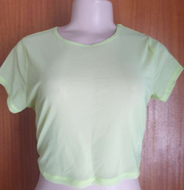 Supre Nori Short Sleeve Mesh Electric Lime Top