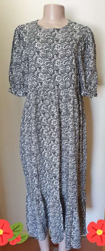 Primark Black and white Pattern Dress