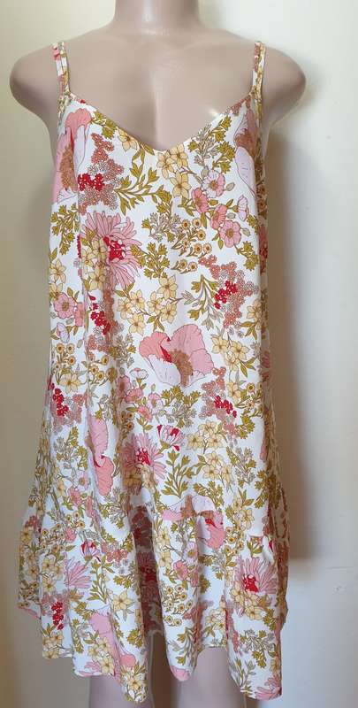 Strap Summer Flower Sun Dress