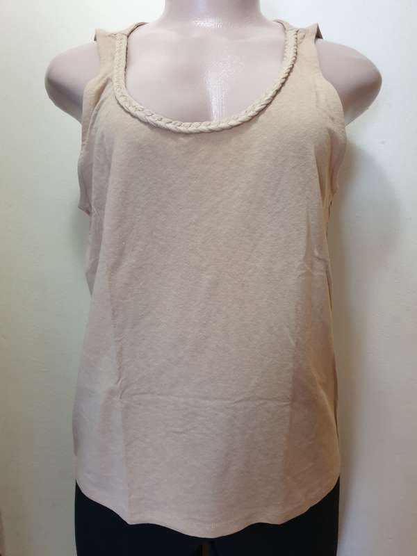 Stone Plait Inset Vest
