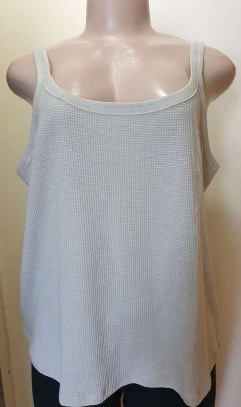 Sage Waffle Knit Sleep Vest