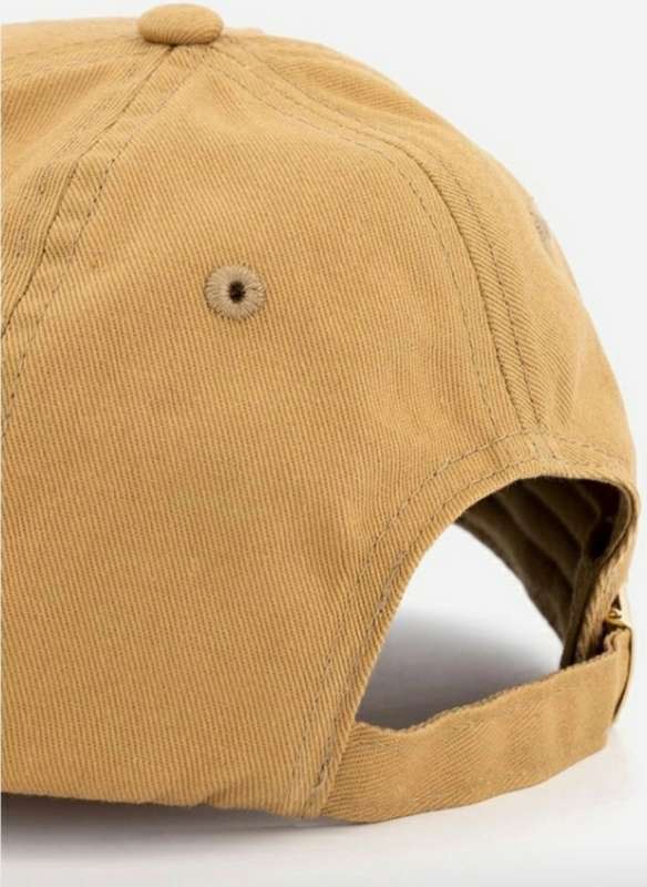 Tan Chunky Chain Trim Peak Cap