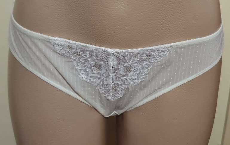 White High Waist Bikini Bottoms