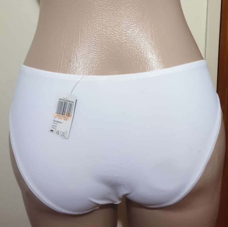 White High Waist Bikini Bottoms
