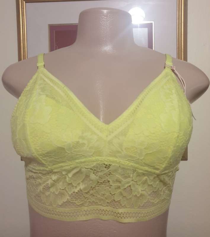 Lime Lace Padded Non-Wired Bralette