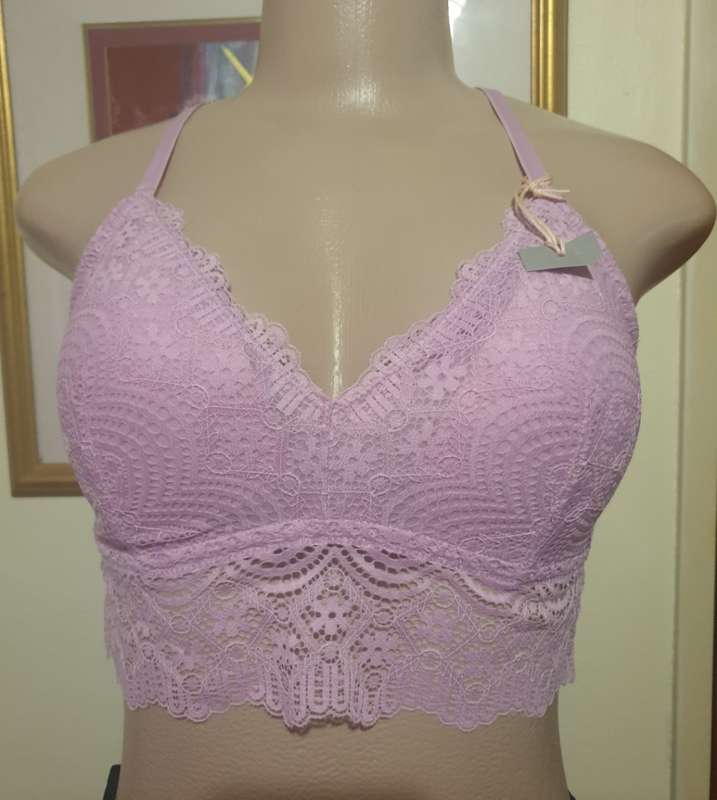 Pink Lace Padded Bralette