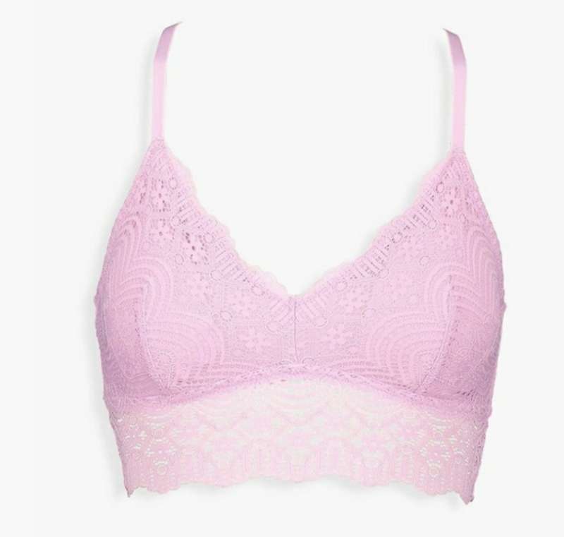 Pink Lace Padded Bralette