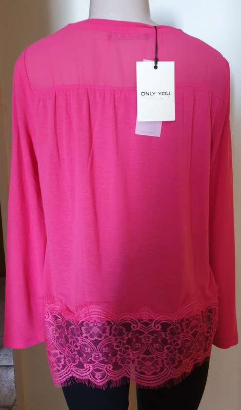 Only Mid Pink Lilo Long Sleeve Top