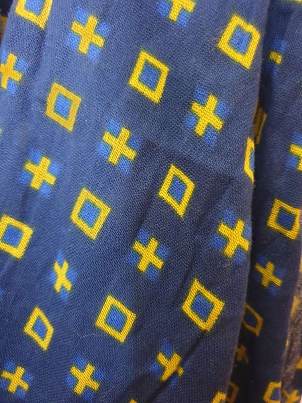 Blue and Yellow Marvin Scarf