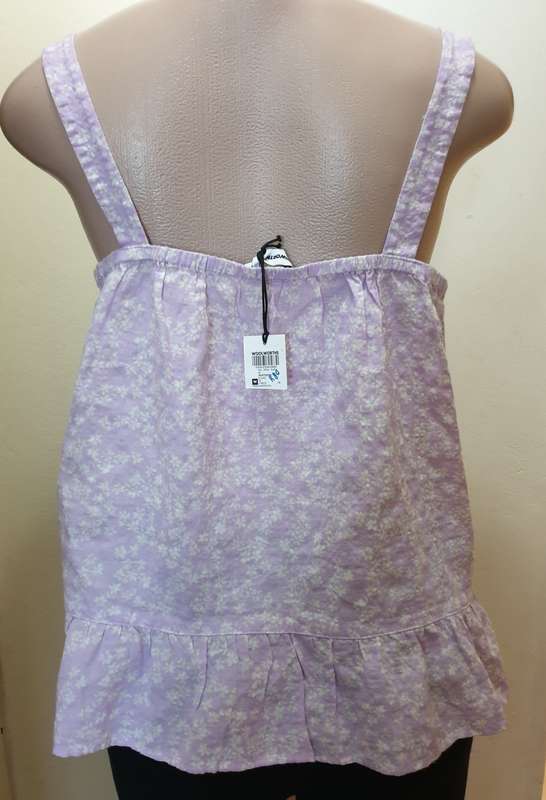 Lilac and White Summer Top