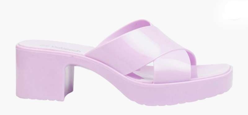 Lilac Rucci Kitten Block Heels