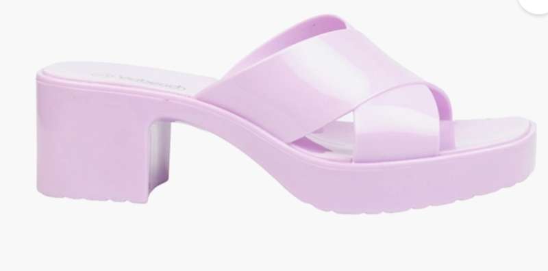 Lilac Rucci Kitten Block Heels
