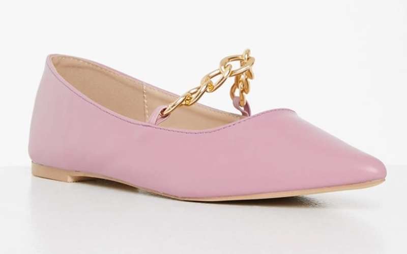 Asia Chain Detail Ballerina - Lilac