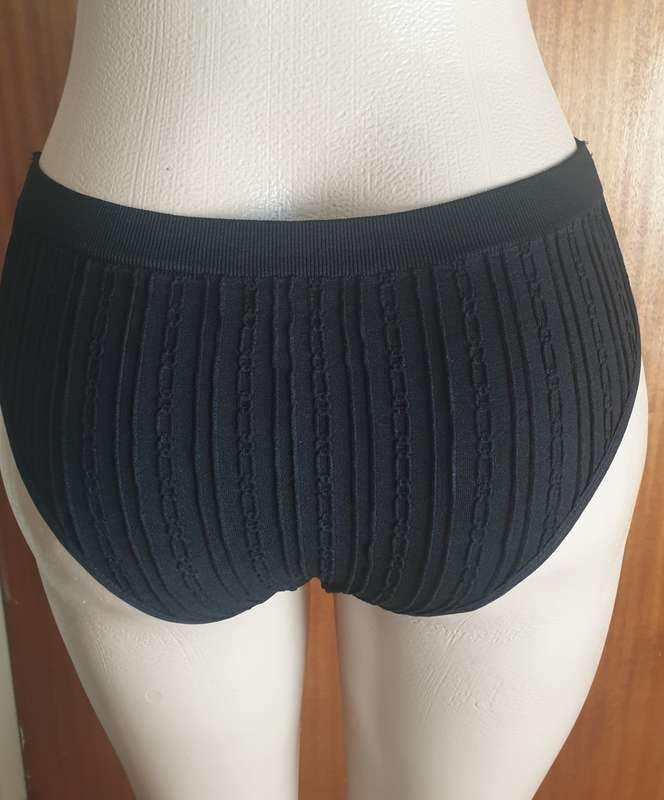 Cut Out Silver Tape Side Briefs