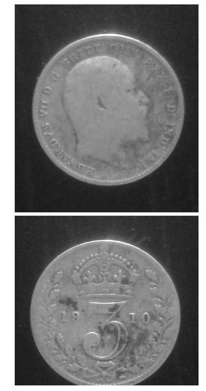 Silver Three Pence (3d) 1910