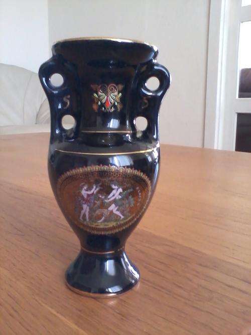 VASE GREEK with 24 K Gold
