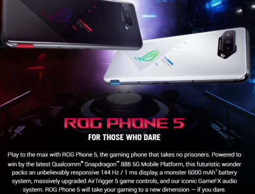 Asus Rog 5 GAMING PHONE Global Rom