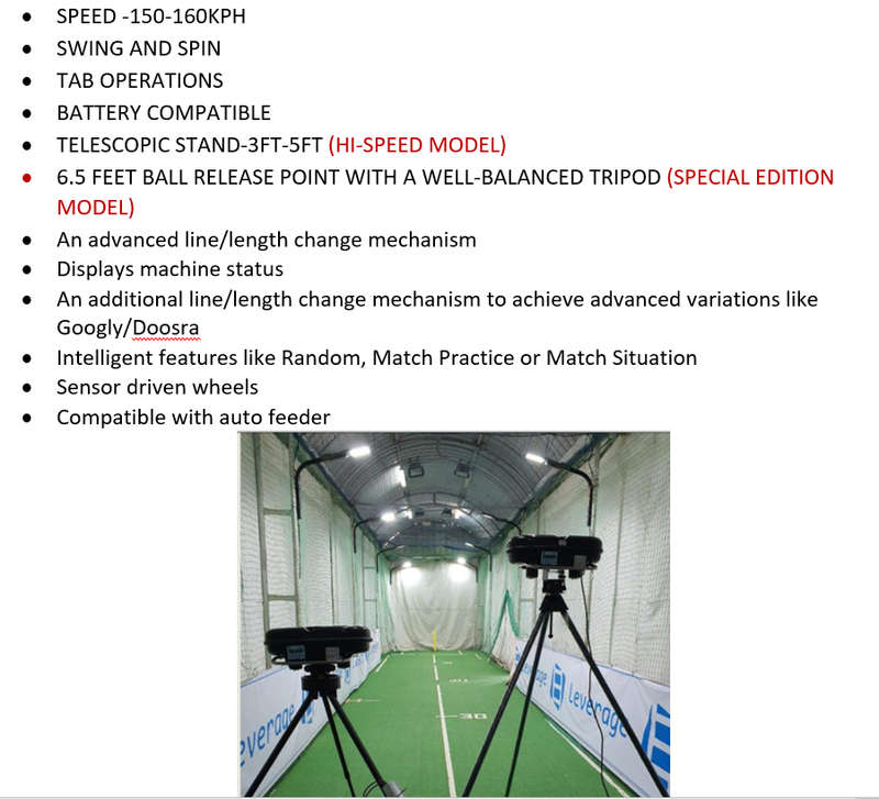Cricket Bowling Machine
