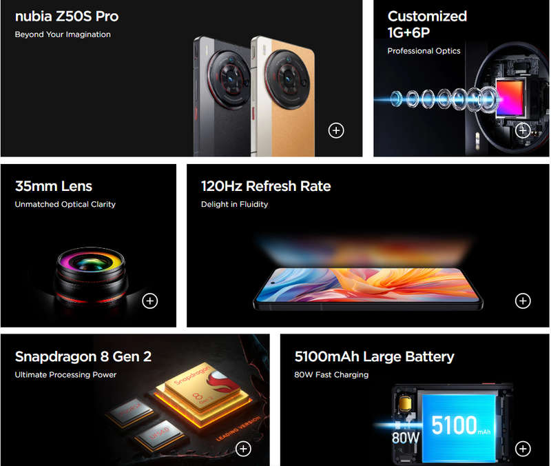 Nubia Z50S Pro 1TB Storage Smartphone - Clearance Sale