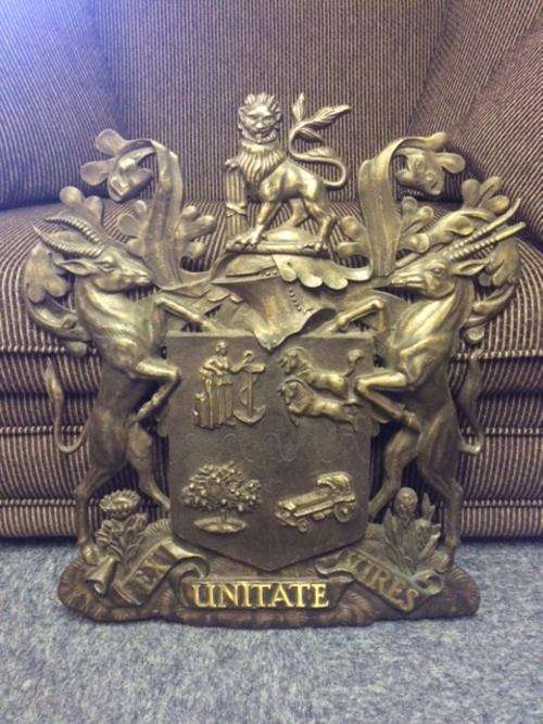 Brass South African Coat of arms (1932-2000)