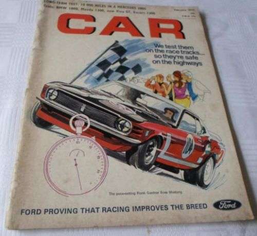 CAR FEB 1971 ( BMW 1800 , MAZDA 1300 , VIVA GT , FORD ESCORT 1300 , MERCEDES 280S ) )