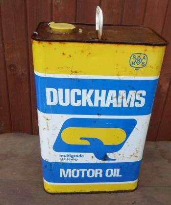 DUCKHAMS OIL CAN / 5 L OIL CONTAINER / OIL TIN