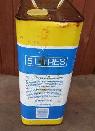 DUCKHAMS OIL CAN / 5 L OIL CONTAINER / OIL TIN