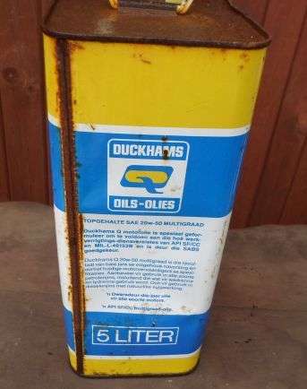 DUCKHAMS OIL CAN / 5 L OIL CONTAINER / OIL TIN