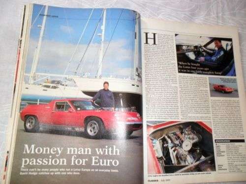 CLASSICS JULY 2003 ( FORD CAPRI , MORRIS MINOR , DATSUN 280ZX , TRIUMPH SPITFIRE , LOTUS EUROPA