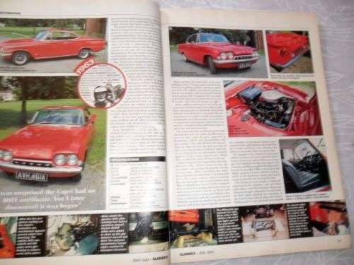 CLASSICS JULY 2003 ( FORD CAPRI , MORRIS MINOR , DATSUN 280ZX , TRIUMPH SPITFIRE , LOTUS EUROPA