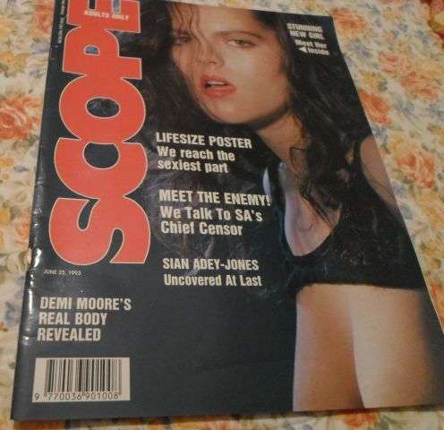 SCOPE MAGAZINE 25 JUNE 1993 ( SIAN ADEY-JONES , DEMI MOORE , S.A. CENSOR , ORANGE RIVER WHITE WATER