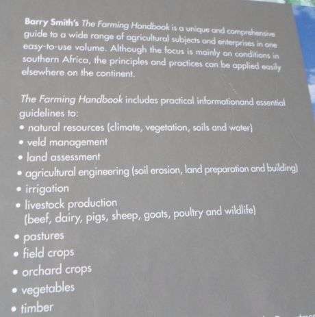 THE FARMING HANDBOOK - BARRY SMITH