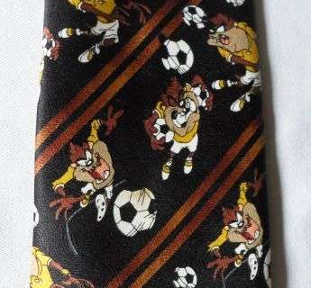 TAZ THE TAZMANIAN DEVIL - SOCCER / FOOTBALL - TIE