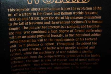 WARFARE IN THE CLASSICAL WORLD 1600 B - AD 800 - JOHN WARRY