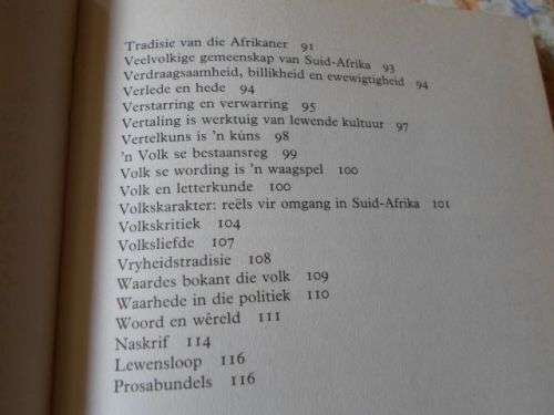 GEDAGTES VIR ONS TYD - UIT DIE PROSA VAN N.P. VAN WYK LOUW