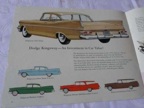 1959 DODGE KINGSWAY - SALES BROCHURE