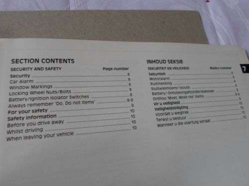 MAZDA 323 OWNER'S MANUAL / EIENAARS HANDLEIDING - FEB 1995